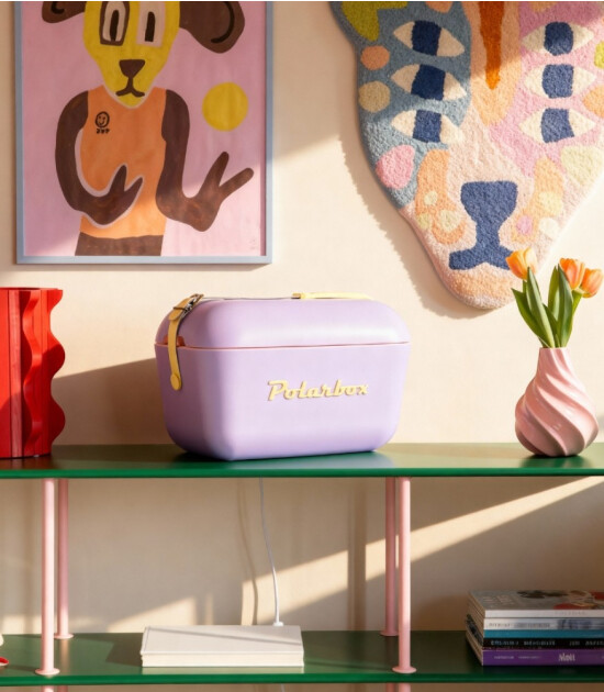 Polarbox Cooler Soğutucu &Ccedil;anta Pop Edition (12L) // Lilac &ndash; Yellow