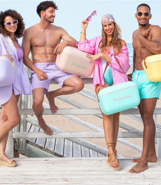 Polarbox Cooler Soğutucu &Ccedil;anta Pop Edition (20L) // Nude &ndash; Cyan