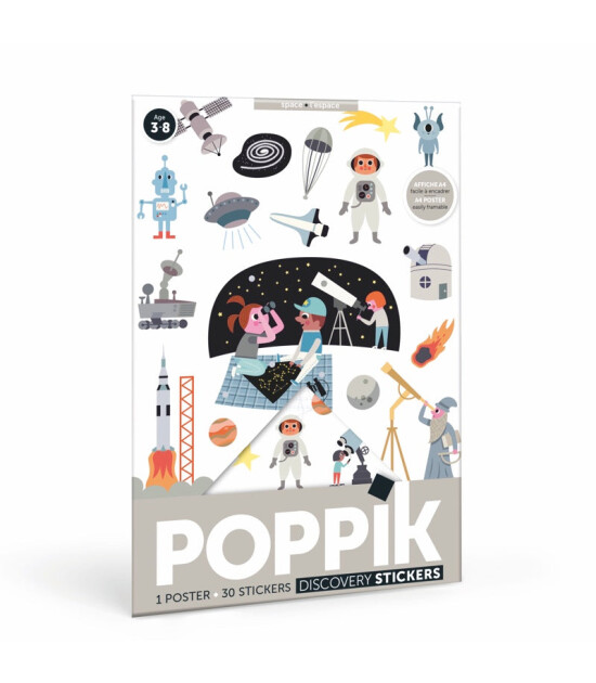 Poppik Mini Sticker Poster // Space