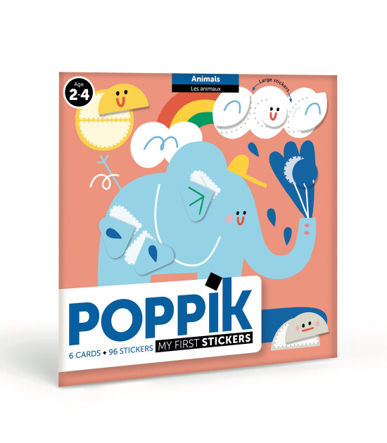 Poppik My First Reusable Sticker Set // Animals