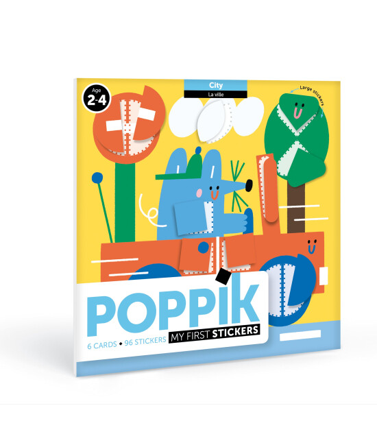 Poppik My First Reusable Sticker Set // Holiday - City