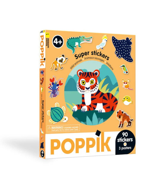 Poppik Super Stickers // Wild Animals