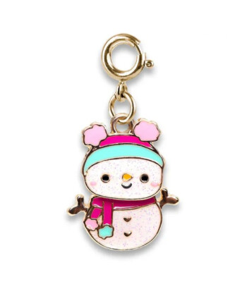 Charm It! Kolye & Bileklik Charm // Gold Swivel Snowman