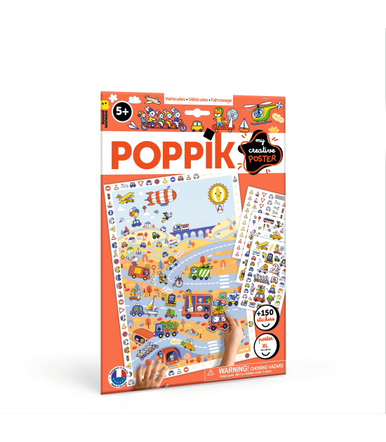 Poppik Creative Sticker Poster // Vehicles
