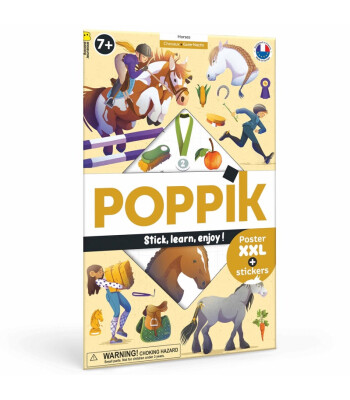 Poppik Discovery Sticker Poster // Horses