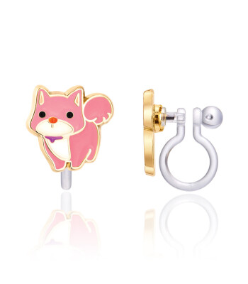Girl Nation Clip On Klipsli Küpe // Charming Corgi