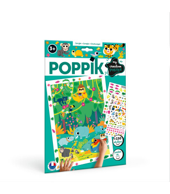 POPPIK Creative Sticker Poster // Jungle