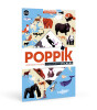 Poppik Discovery Sticker Poster // Animals of The World