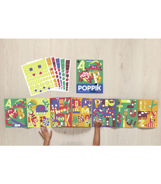 Poppik Panorama Sticker Poster // ABC