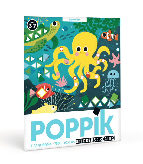 Poppik Panorama Sticker Poster // Aquarium