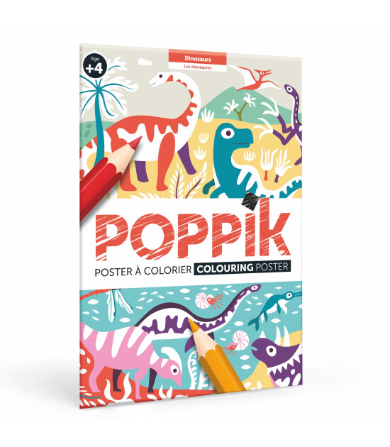 Poppik Colouring Poster // Dinosaur