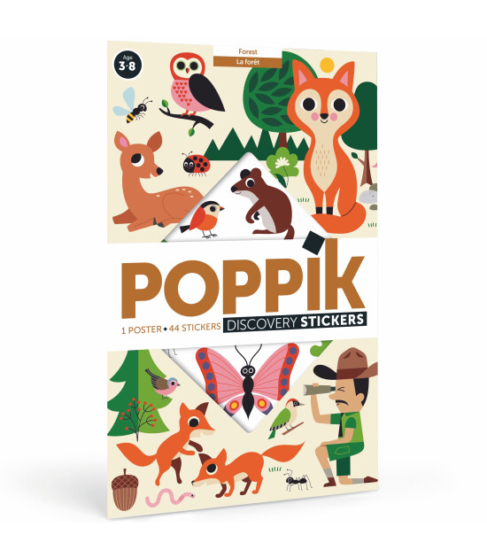 Poppik Discovery Sticker Poster // Forest