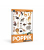 Poppik Mini Sticker Poster // Brown