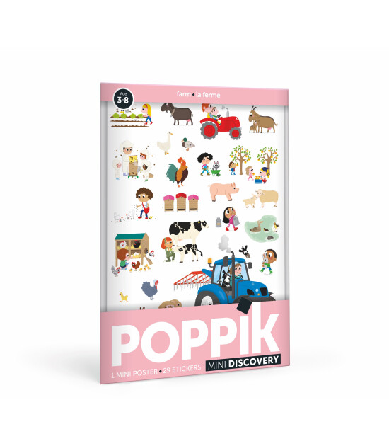 Poppik Mini Sticker Poster // Farm