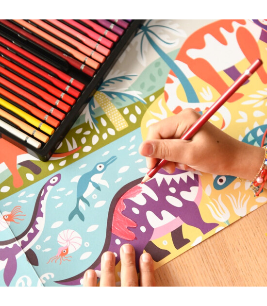 Poppik Colouring Poster // Dinosaur