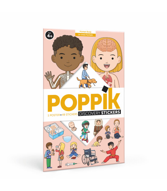 Poppik Discovery Sticker Poster // Human Body