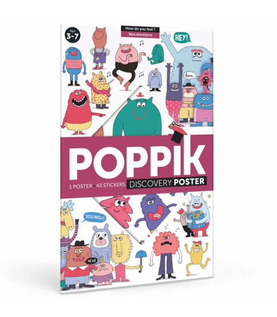 Poppik Discovery Sticker Poster // Feelings