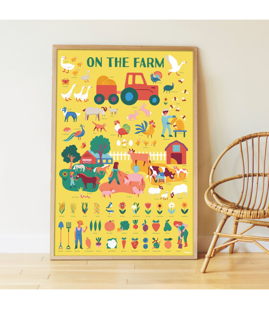 Poppik Discovery Sticker Poster // Farm