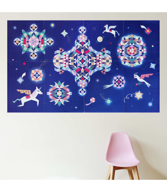 Poppik Creative Pixel Sticker Poster // Constellation