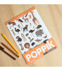 Poppik Mini Sticker Poster // Brown