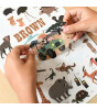 Poppik Mini Sticker Poster // Brown