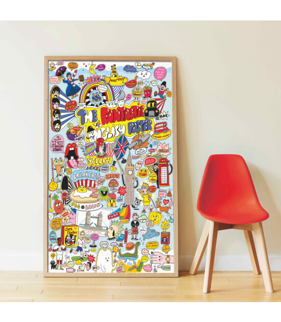 Poppik Discovery Sticker Poster // 100% English
