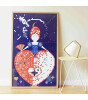 Poppik Creative Pixel Sticker Poster // Queen of Heart