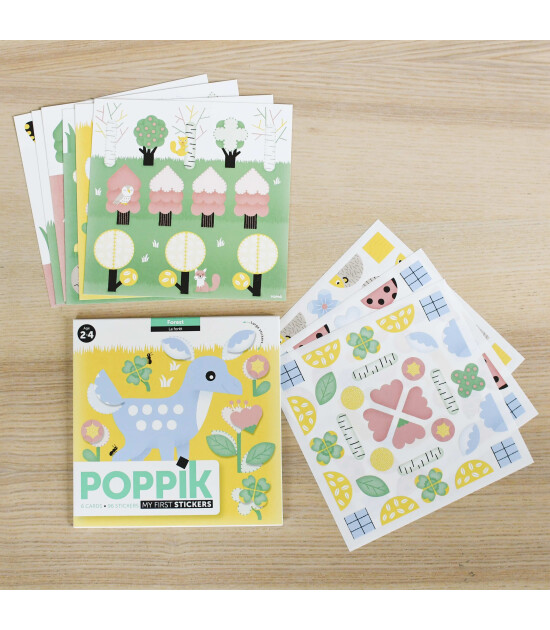 Poppik My First Reusable Sticker Set // Forest