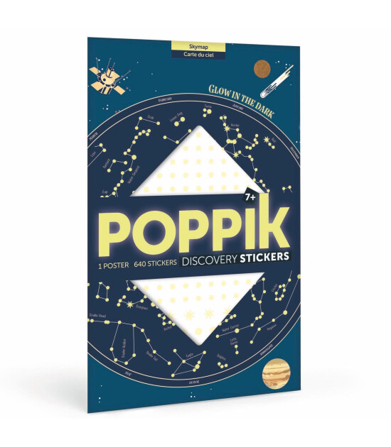 Poppik Discovery Sticker Poster // Skymap