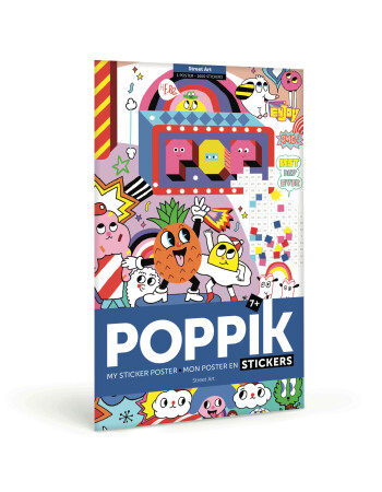 Poppik Creative Pixel Sticker Poster // Street Art