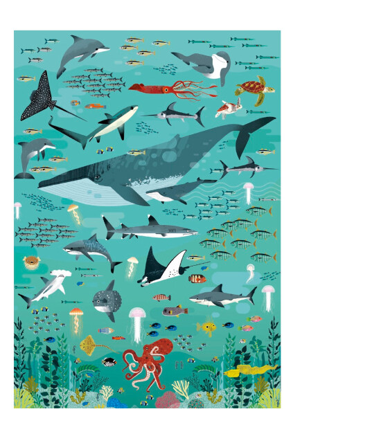 Poppik Puzzle with Poster // Oceans (500 Par&ccedil;a)