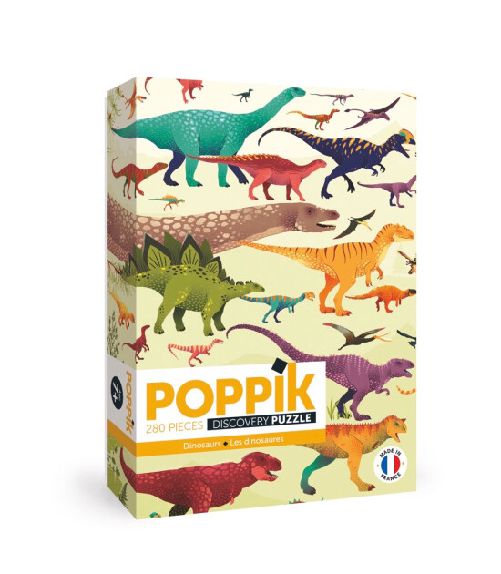 Poppik Puzzle with Poster // Dinosaur (280 Parça)