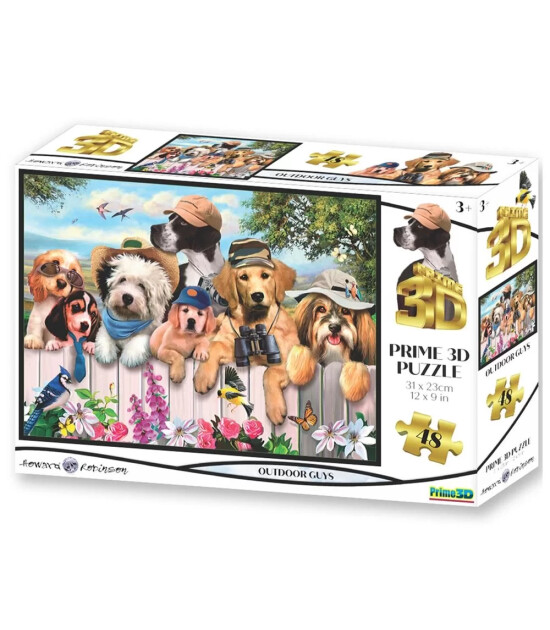 Prime 3D Selfie Puzzle // Açıkhava Arkadaşları (48 Parça)