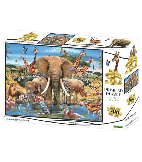 Prime 3D Yetişkin Puzzle // Afrika (500 Parça)