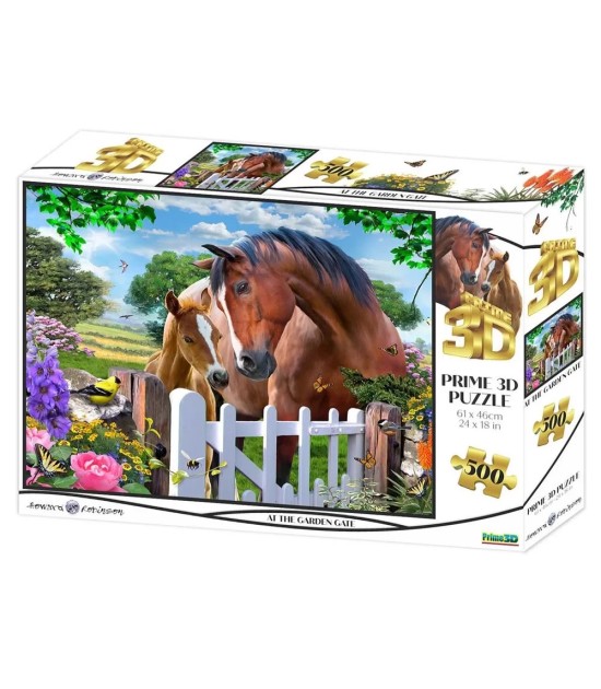 Prime 3D Yetişkin Puzzle 500 Parça //  At The Garden Gate