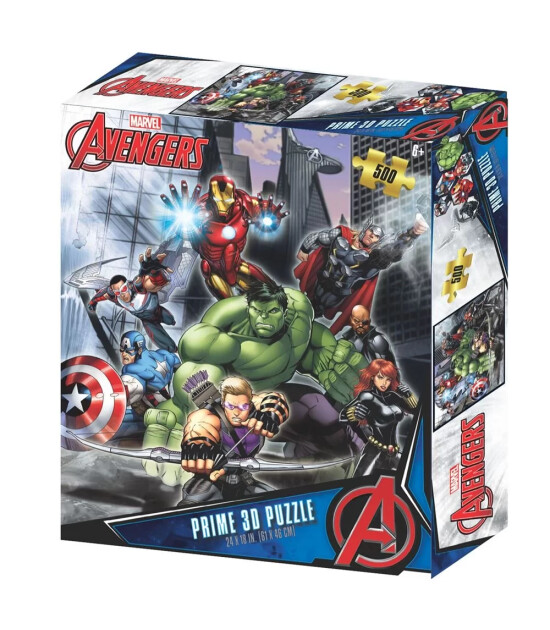 Prime 3D Avengers Yetişkin Puzzle  (500 Parça)