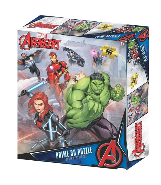 Prime 3D Yetişkin Puzzle // Avengers (500 Parça)