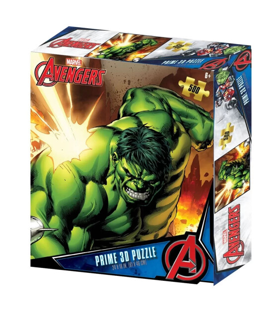 Prime 3D Avengers Yetişkin Puzzle // The Hulk (500 Parça)