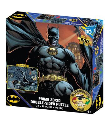 Prime 3D DC Comics &Ccedil;ift Taraflı Puzzle 500 Par&ccedil;a // Batman