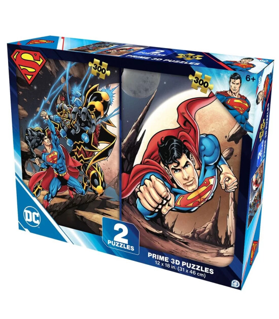 Prime 3D DC Comics İkili Puzzle // Superman (300 Parça)