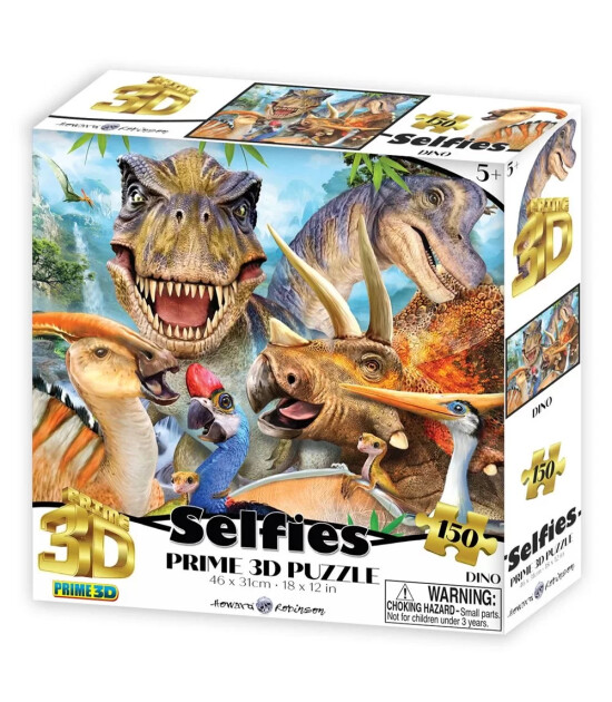 Prime 3D Selfie Puzzle // Dinozor (150 Parça)