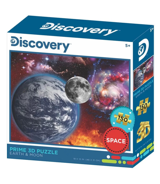 Prime 3D Discovery Puzzle // Dünya ve Ay (150 Parça)