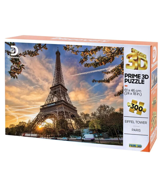 Prime 3D Discovery Yetişkin Puzzle // Eiffel Kulesi (300 Par&ccedil;a)
