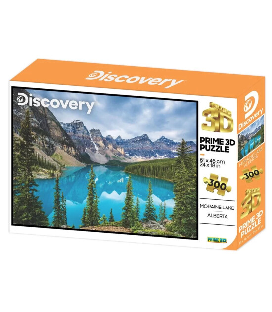 Prime 3D Discovery Yetişkin Puzzle // Moraine Gölü (300 Parça)