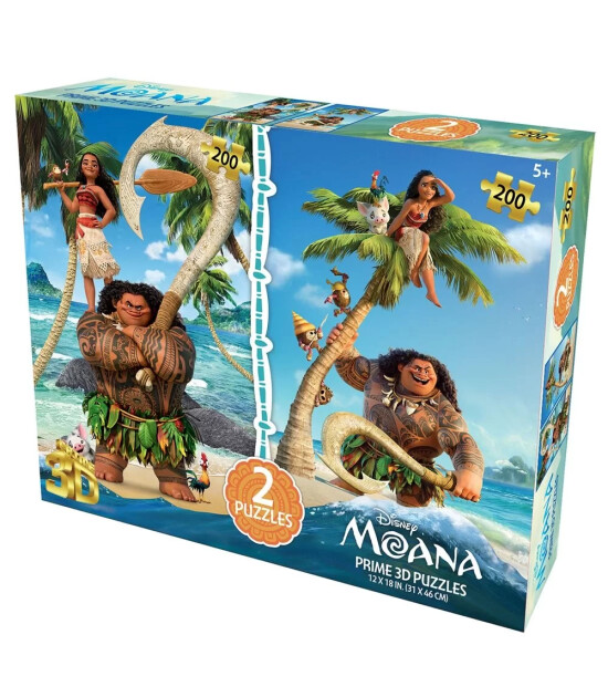 Prime 3D Disney İkili Puzzle // Moana (200 Parça)