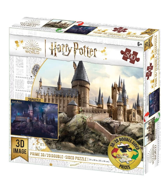 Prime 3D Harry Potter Çift Taraflı Puzzle 500 Parça