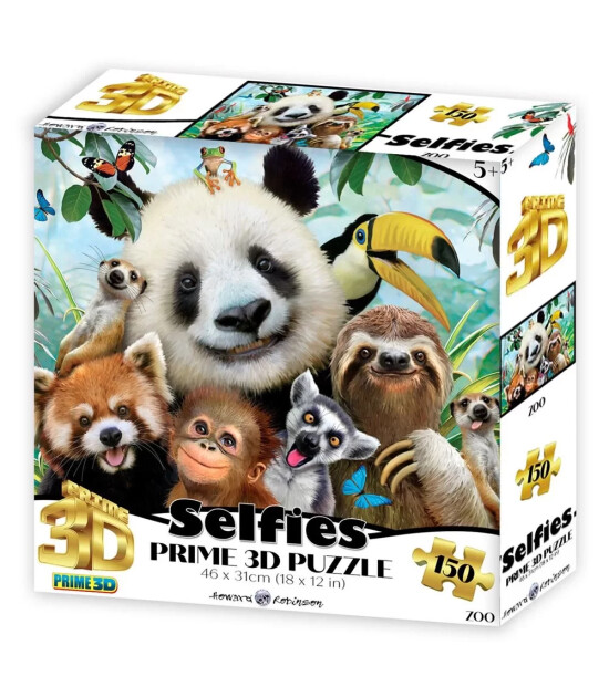 Prime 3D Selfie Puzzle // Hayvanat Bahçesi (150 Parça)