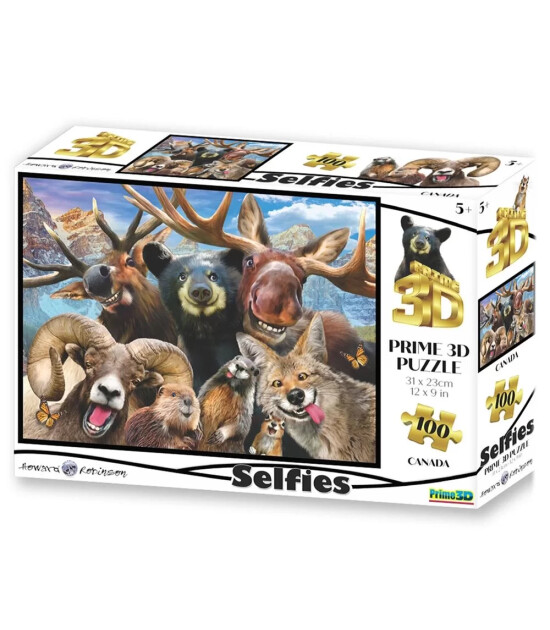 Prime 3D Selfie Puzzle // Kanada (100 Parça)