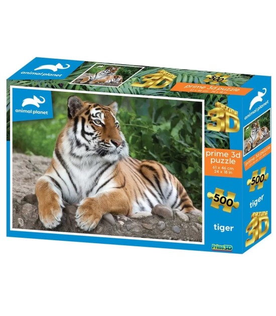 Prime 3D Yetişkin Puzzle 500 Parça // Kaplan
