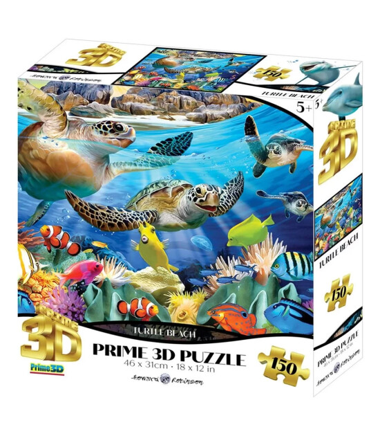 Prime 3D Puzzle // Kaplumbağa Plajı (150 Parça)